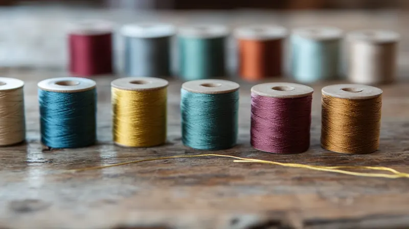 Assistance création — bobines de fils artisanaux colorés, fournitures couture Dame en Soi